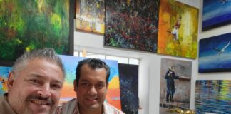 Los veracruzanos Sergio Gutiérrez y Pedro Trueba sostienen encuentro ameno