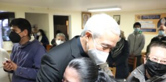 El arzobispo de Xalapa ungió a varios enfermos y sostuvo varios encuentros.