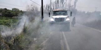Atiende Protección Civil incendio de pastizal en Minatitlán