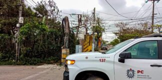 Atienden afectaciones por Frente Frio 35 en Coatzacoalcos
