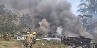 Atiende Protección Civil de Minatitlán incendio en corralón