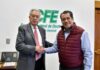 Se reúne Sergio Gutiérrez Luna con Bartlett, director general de la CFE