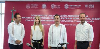 Veracruz y Boca del Río firman convenio con Gobierno del Estado para cobro de predial