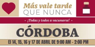 Continuará en Córdoba módulo de vacunación contra Covid en Palacio Municipal durante días de asueto