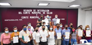 Entregan actas a nuevos agentes y subagentes municipales de Coatzacoalcos
