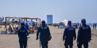 Policía Municipal de Coatzacoalcos cumple con la seguridad en el Malecón