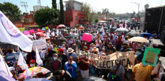 Reforma eléctrica: simpatizantes de AMLO y Morena expresan su apoyo afuera de San Lázaro