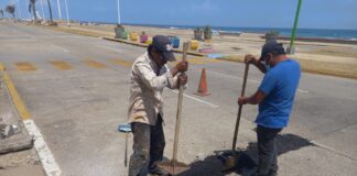 Continúa mejoramiento de vialidades en Coatzacoalcos