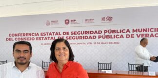 Acude Alcaldesa de San Andrés Tuxtla a la Instalación de la Conferencia Estatal de Seguridad Pública Municipal.