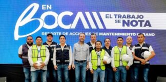 Se realizan acciones de mantenimiento urbano en Boca del Río