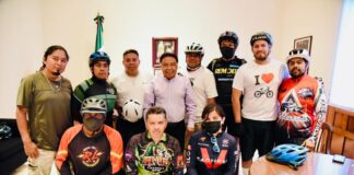 Recibe Presidente de Córdoba a ciclistas de la ciudad y refrenda su compromiso con la educación vial