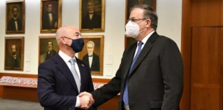 Ebrard pide a EU invertir para crear empleos en Centroamérica; Mayorkas pide reforzar fronteras