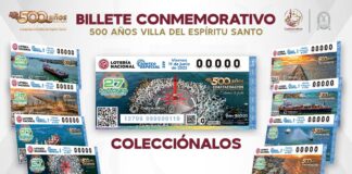 Celebra Lotería Nacional los 500 años de Coatzacoalcos