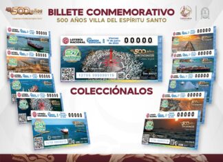 Celebra Lotería Nacional los 500 años de Coatzacoalcos
