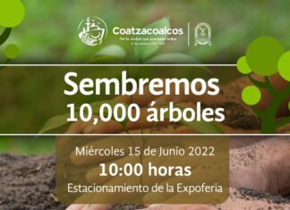 Autoridades de Coatzacoalcos invitan a distintos sectores de la sociedad a sembrar 10,000 árboles