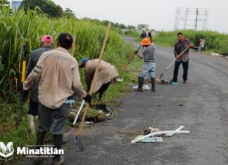 Exhortan autoridades municipales de Minatitlán a no tirar basura en la ampliación Reyes Aztecas