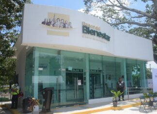 Autoridades estatales y municipales de San Andrés Tuxtla inauguran Banco de Bienestar en El Laurel