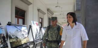 Inaugura alcaldesa de San Andrés Tuxtla, muestra fotográfica “Ejército y Fuerza Aérea Mexicana más cerca de ti”