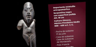 Retiran piezas arqueológicas mexicanas de subasta en Mónaco tras reclamo de la Secretaría de Cultura