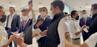 ‘Alito’ Moreno denuncia ‘intimidación’ en el AICM y se hace de palabras con agentes del INM | Video