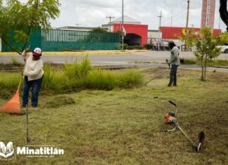 Continúa Ayuntamiento de Minatitlán la jornada de embellecimiento