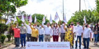 Arranca Alcalde de Coatzacoalcos Programa de Rehabilitación de Calles y Avenidas con Concreto Hidráulico