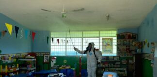 Realiza Atención Ciudadana de Córdoba desinfección de escuelas contra el Covid-19 por regreso a clases