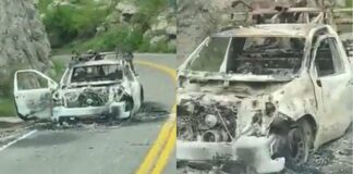 Matan a dos trabajadores de CFE en carretera de Sonora; hallan camioneta incinerada
