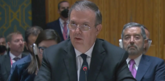 ‘Resignarse a la guerra es ir al precipicio’: Ebrard al presentar el plan pacificador de AMLO en la ONU