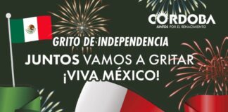 Anuncia Ayuntamiento de Córdoba programa cívico-cultural de Grito de Independencia