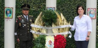 Autoridades de San Andrés Tuxtla conmemoran el 175 aniversario de la gesta heroica de Chapultepec