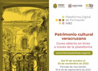 Invita IVEC al curso Patrimonio Cultural Veracruzano, a través de la Plataforma Digital de Formación