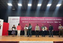 Benefician a familias de San Andrés Tuxtla con programa emergente de vivienda