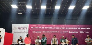 Benefician a familias de San Andrés Tuxtla con programa emergente de vivienda