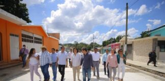 Autoridades de San Andrés Tuxtla supervisan trabajos de obras públicas