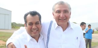 Adán Augusto y Sergio Gutiérrez, juntos desde Coatzacoalcos, por más empleo y Transformación