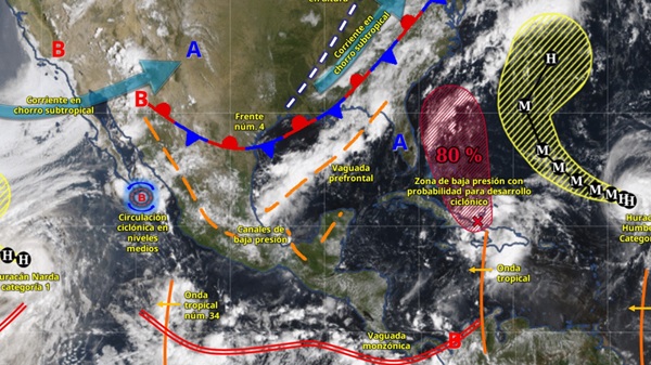 Lluvias El SMN alerta por luvias y caída de granizo
