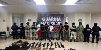 Detienen en Chiapas a seis presuntos integrantes del Cártel de Sinaloa con armamento La FGR determinará la situación jurídica de los detenidos por los delitos que resulten