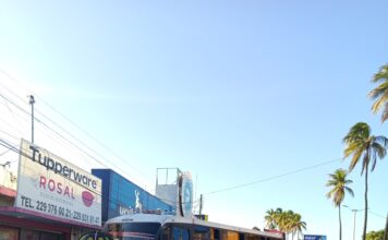 Choca camión de la ruta Alcocer-Mata de Pita en Av. Allende, Puerto de Veracruz.