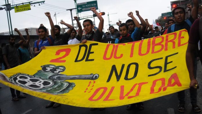 México68 Alistan megamarcha en el marco del LVII aniversario de la matanza de estudiantes en Tlatelolco