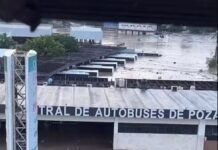 Bajo el agua Poza Rica y Álamo; el agua está tres metros sobre su nivel En la zona se esperan más lluvias