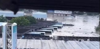 Bajo el agua Poza Rica y Álamo; el agua está tres metros sobre su nivel En la zona se esperan más lluvias