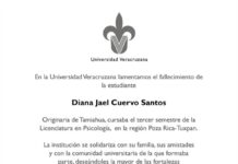 Lamenta UV deceso de Daniela, estudiante de Psicología en Poza Rica Daniela Jael Cuervo Santos era originaria de Tamiahua