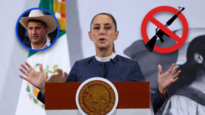 CSP CSP criticó la movilización ciudadana por el crimen del alcalde de Uruapan, Carlos Manzo, aseguró que no habrá otra guerra contra el narco en Michoacán