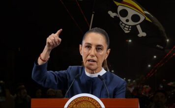 Sheinbaum critica convocatoria en redes para marcha del 15 de noviembre: ‘Son cuentas impulsadas con IA’ Jóvenes de Nepal, Indonesia, Francia y Filipinas, han usado la bandera para realizar movilizaciones de protesta