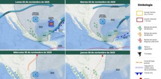 México tendrá descenso de temperaturas esta semana FF-12 se desplaza sobre el Golfo de México, y su masa de aire frío ocasionará evento de "Norte" con rachas de viento de 70 a 80 km/h y oleaje de 2 a 3 metros de altura en Tamaulipas y Veracruz
