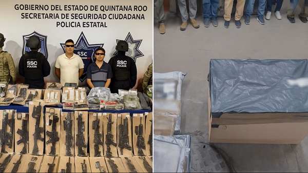 Delincuencia El Gabinete de Seguridad señaló que operativos en 17 estados de México dieron como resultado la incautación de drones, armas largas y metanfetaminas