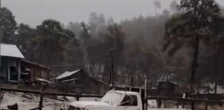 Reportan primera nevada de la temporada en Durango por frente frío 15 Prevén temperaturas de dos a tres grados en la ciudad de Durango y de 10 bajo cero en las partes altas de la sierra