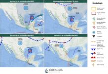 FF-12 registrará viento del norte, lluvias y descenso de la temperatura en Veracruz El pronóstico de 96 horas del SMN señala que los efectos del FF-12 podrían intensificarse el miércoles y prolongarse a lo largo de la semana