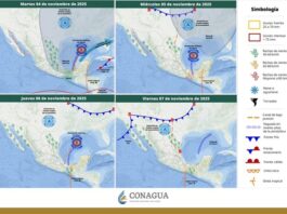 FF-12 registrará viento del norte, lluvias y descenso de la temperatura en Veracruz El pronóstico de 96 horas del SMN señala que los efectos del FF-12 podrían intensificarse el miércoles y prolongarse a lo largo de la semana